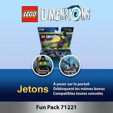 Lot 2 Jetons - Lego Dimensions - LE MAGICIEN D'OZ - La Méchante Sorcière + Singe