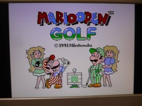 [Tube 00] [] Game Software FC Mario Open Golf (No Box Theory) Famicom Family