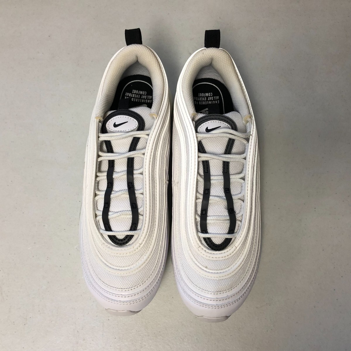 Nike Women's Air Max 97 White Black Summit White 921733-103 Size