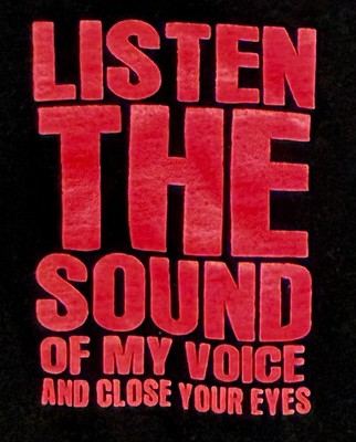 VTG SOFFE Men s MED LISTEN TO THE SOUND OF MY VOICE Neon RAVE T-SHIRT