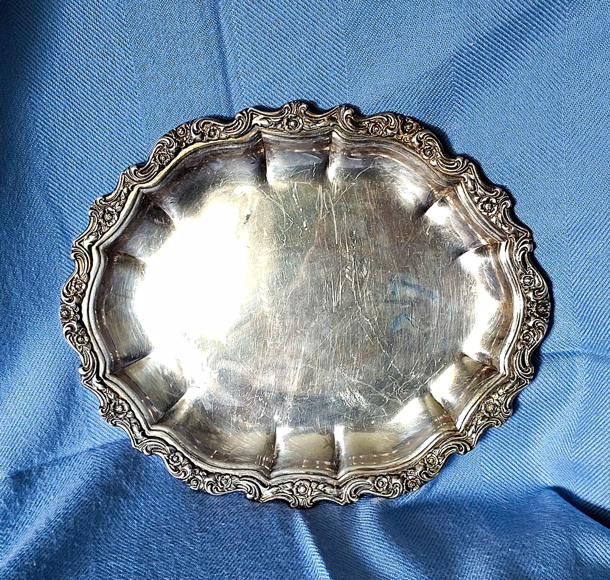 25+ Webster Wilcox In Antique Us Silver-Plated Platters & Trays