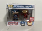Funko Pop Marvel Civil War 2 Pack Captain America Iron Man Vinyl Figures