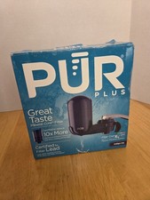 PUR PLUS Faucet Mount Filtration System in Indigo Ink color brand new in box