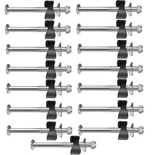 15 Pack Trampoline Screws - Steel Replacement Parts for Jump Stability