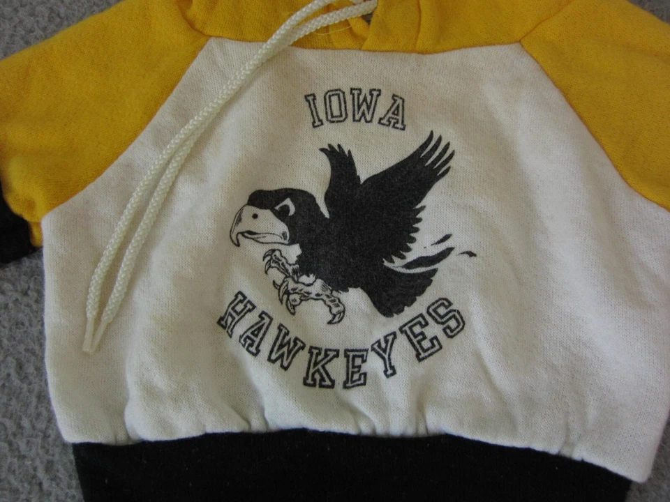 Conjunto de Pantalones de Sudadera con Capucha Iowa Hawkeyes De Colección Bebé 1/2 6 MOS Hecho en EE. UU. Fútbol Foto 2 de 4