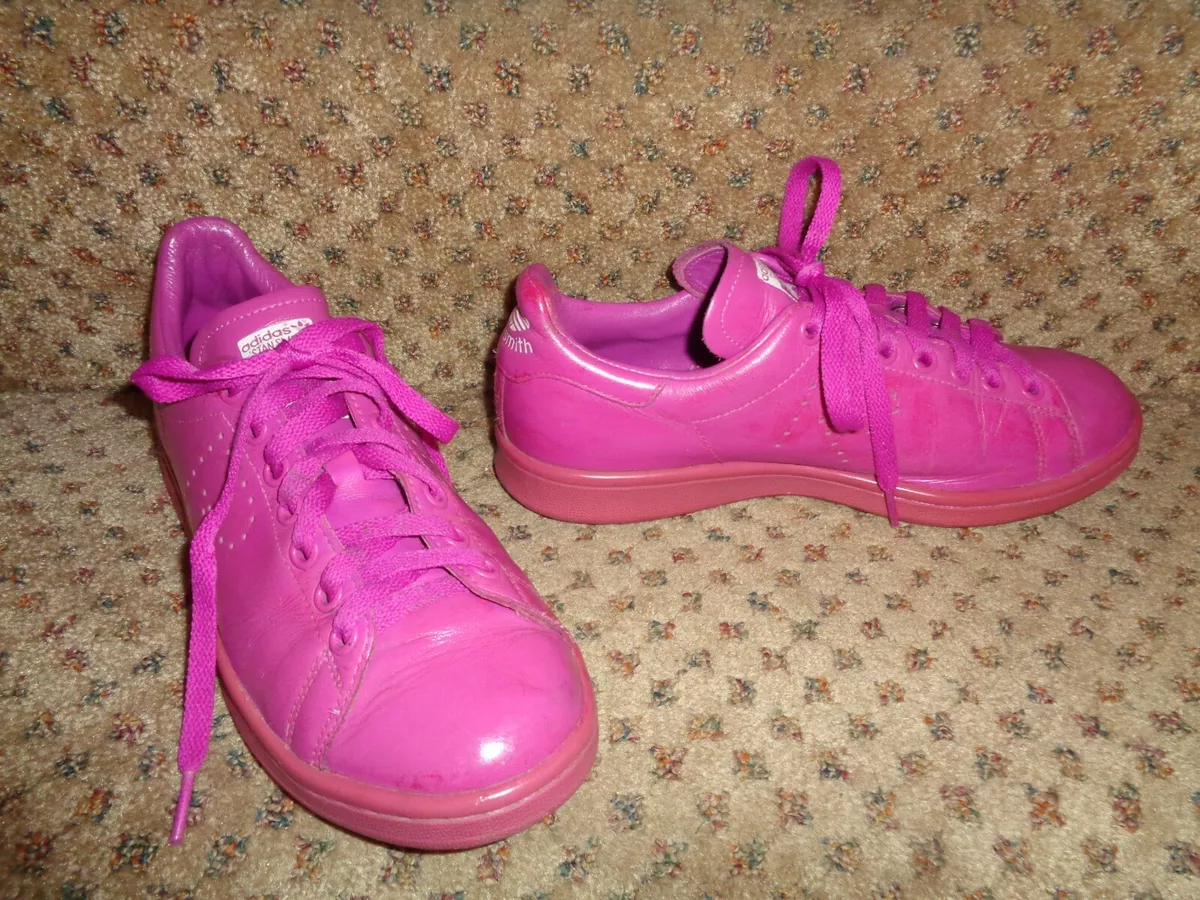 ADIDAS STAN SMITH SIMONS MAGENTA PURPLE PINK LEATHER ATHLETIC SNEAKERS--6 | eBay