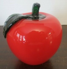 Vintage Murano Style Hand Blown Glass Fruit - Tomato 1