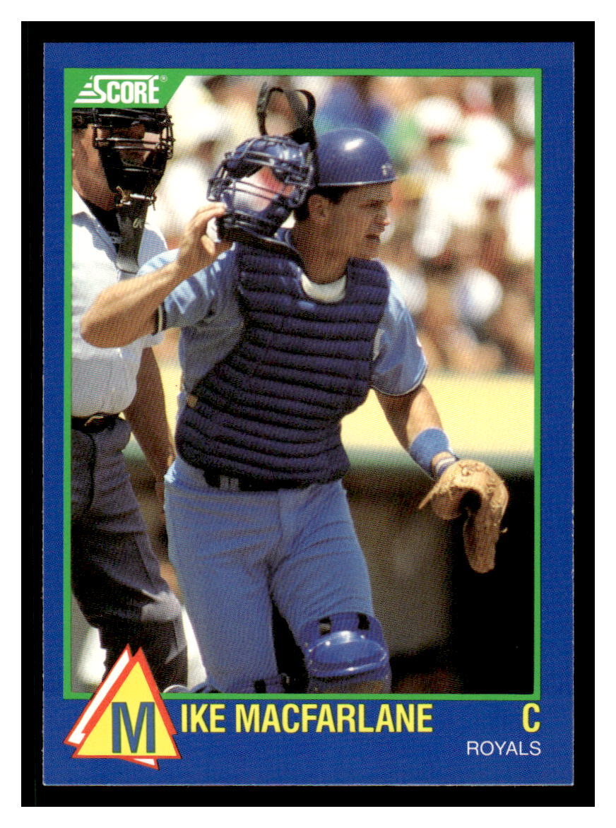1989 Score Hottest 100 Rising Stars #97 Mike Macfarlane – Royals