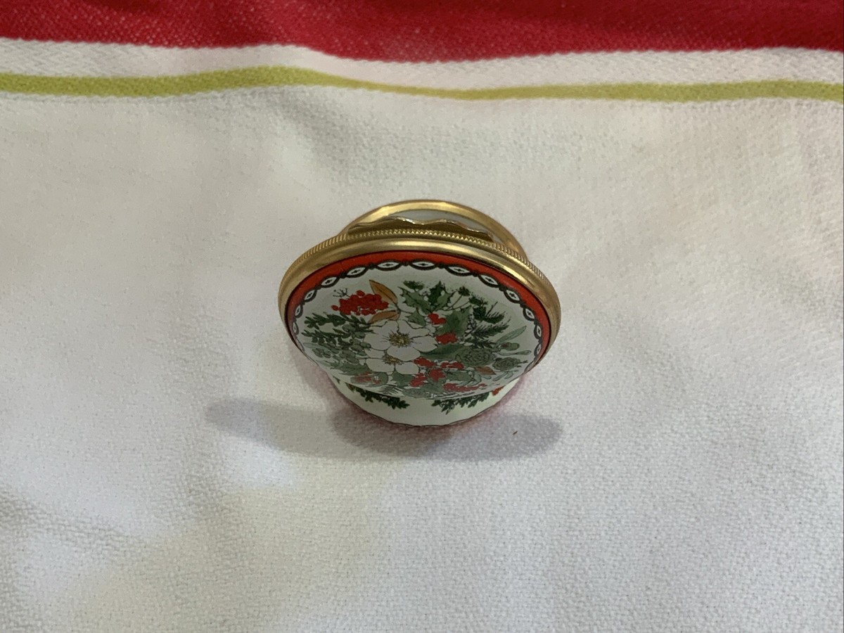 未使用 HALCYON DAYS ENAMELS 1983 インテリア Halcyon Days Enamels Trinket Box 1983 Christmas | eBay