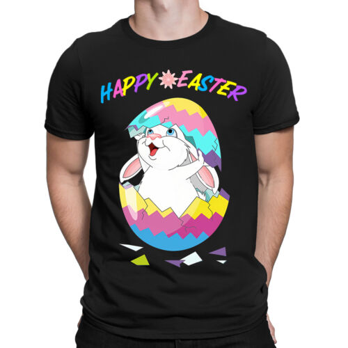 Happy Easter Egg Bunny lapin Fools Day drôle homme femme T-shirt haut #6ED - Photo 1/9