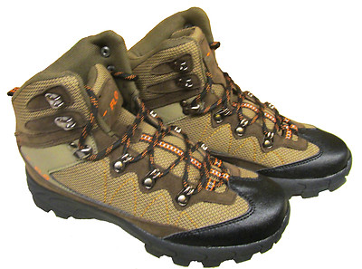 Wander Wanderschuhe wasserdicht Campingschuhe KHAKI/ORANGE - ROT/GRAU