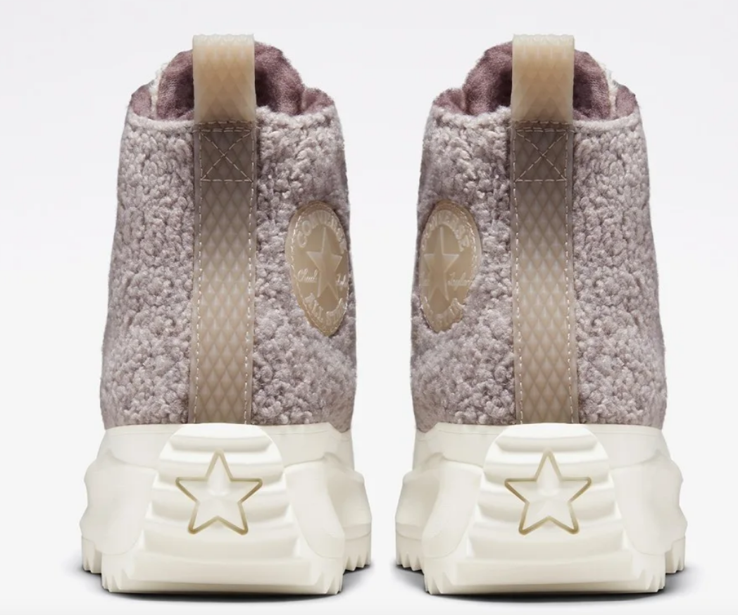 Converse Run Star Hike Sherpa Vapor Mauve High Top Sneaker  display picture 1