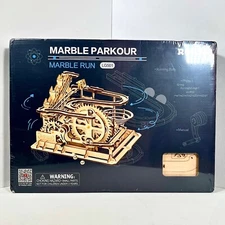 NEW ROKR Marble Parkour Handcrafted Wooden DIY Marble Run LG501 Robotime 254 pcs