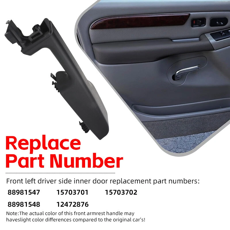 Front Driver Left Door Armrest Panel Fit 1999-2006 Tahoe Silverado GMC Sierra - Imagem 3 de 4
