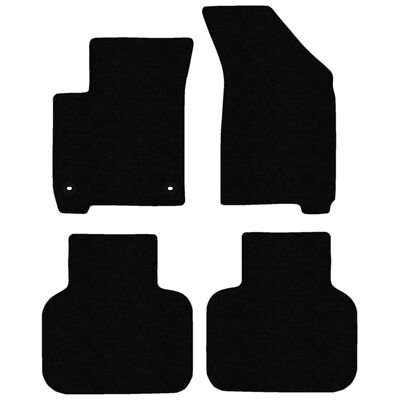 FI15-1 Satz Autoteppiche Velour STREAK Schwarz für Fiat Freemont 2011-2015 autom