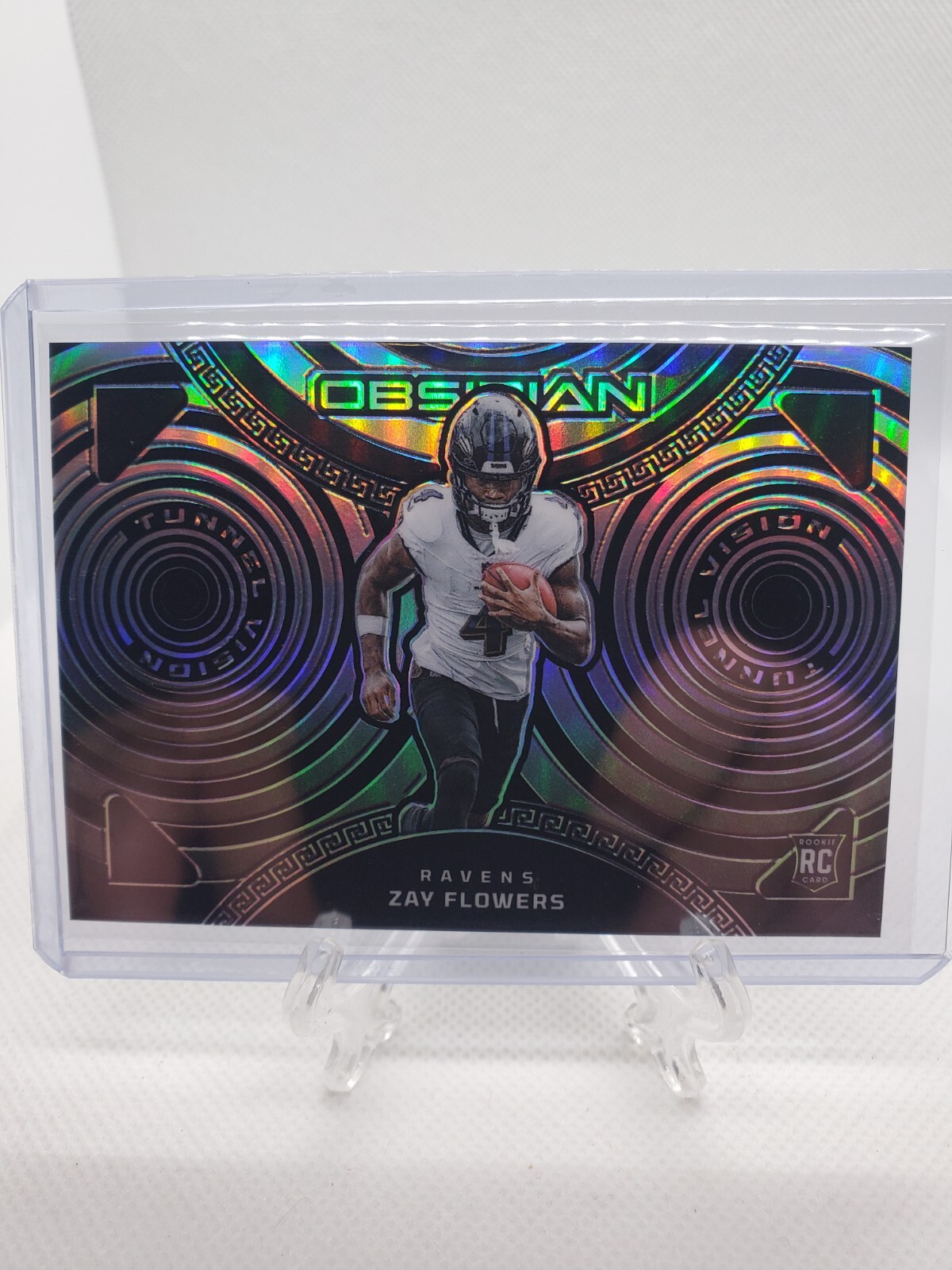 2023 Panini Obsidian - Tunnel Vision #10 Zay Flowers 135/135 (RC) SP Rookie