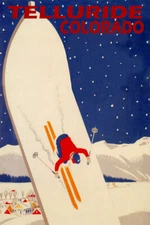 Telluride Skiing Snowboarding Ski Winter Sport USA Vintage Poster Repro FREE S/H