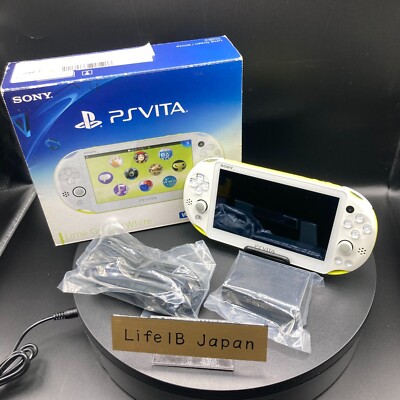 Sony Playstation PS Vita PCH-2000 Wi-Fi Console White/Lime Green