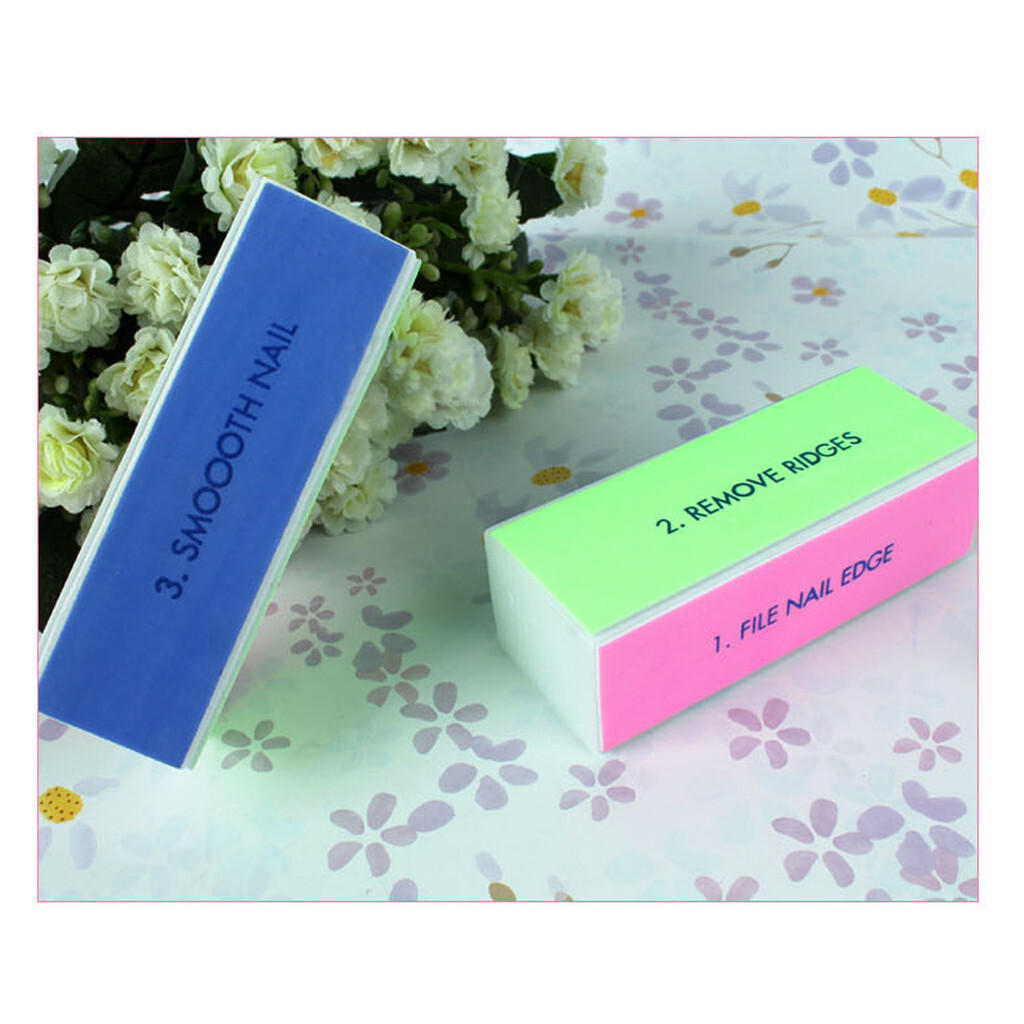Nail File Polishing Block 4 Way Nail File Polishing Sanding Beauty