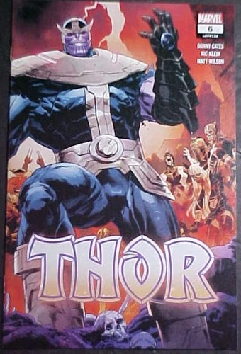THOR #6! SECOND PRINT! THANOS WRAPAROUND COVER! NM 2020 MARVEL COMICS