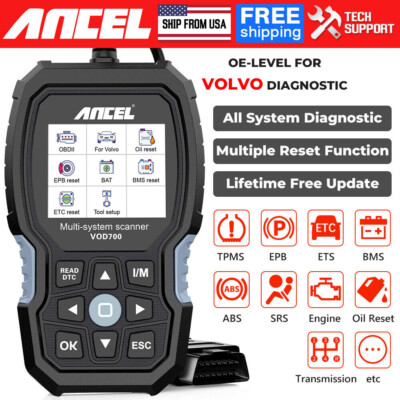 For VOLVO Automotive Scanner All System OBD2 Scanner Car Diagnostic Scan Tool US