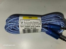 Wireless Gear 10ft Fabric Aux Audio Cable - Blue