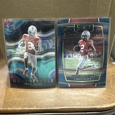 Chris Olave 2022 Select Draft Picks Football Unstoppable & Base Rookie RC