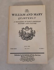 The William and Mary Quarterly: July 1989, Third Series, Vol. XLVI, No. 3