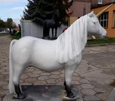 Pony lebensgroß 3D😉 Einhorn Pferd Skulptur Horses Tierfigur Garten HAEIGEMO