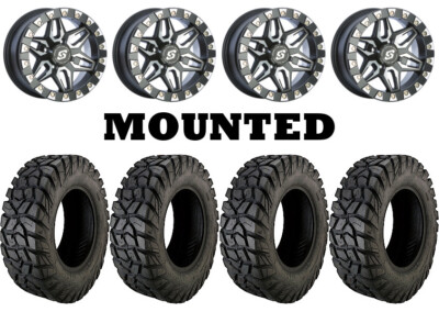 Kit 4 Moose Rigid 32x10-15 on Sedona Split Six Beadlock Machined Narrow TER