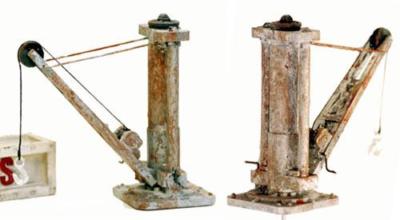 Small CRANE SYSTEM, Utility Crane and be used for hoisting scenes, N Scale Model
