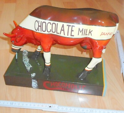 tier figur kuh cow parade 2002 chocolate milk choco holic alt top vintage deko 