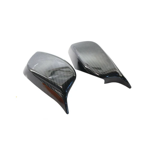 M Style Carbon Fiber Side Rearview Mirror Cover Caps For 2004-2007 BMW E60 E61 - Picture 5 of 7
