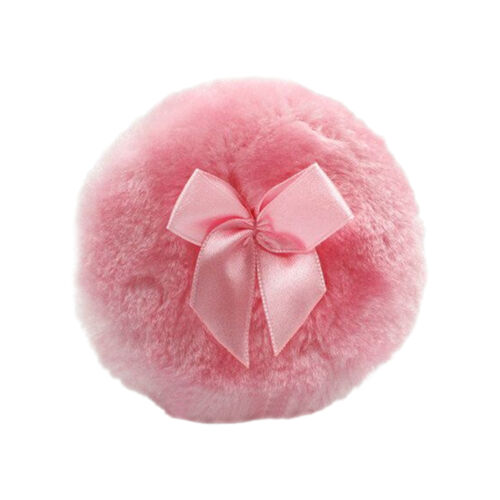 2 Pcs Powder Puff Long Plush Baby Body Soft Washable Cosmetic Dusting Puff