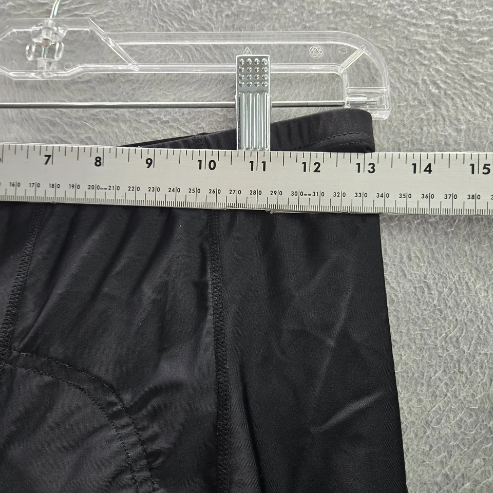 Canari 女式运动服短裤 L 黑色尼龙氨纶衬垫骑行 9 英寸内缝 — 第 4/4 张图片