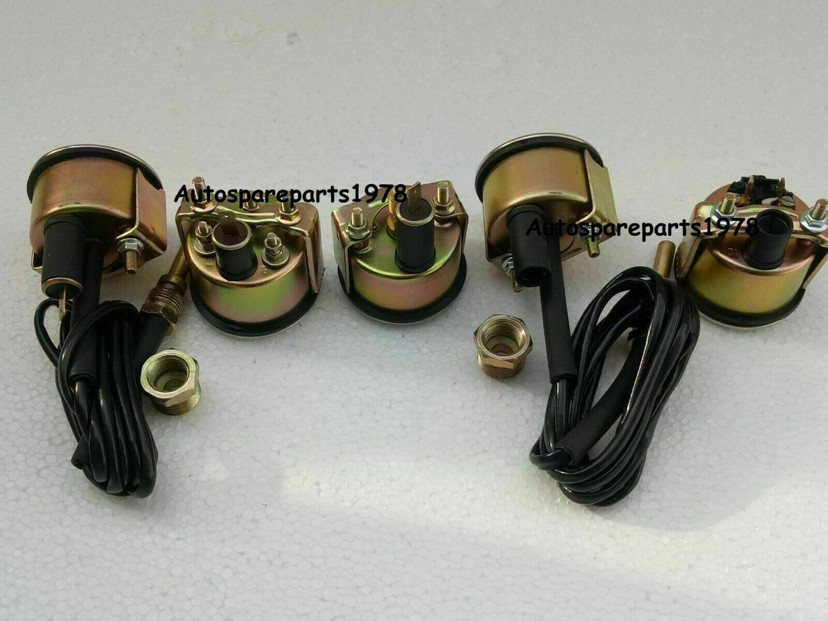 Smiths Kit 100mm Speedo Tacho 52mm Temp Oil Pressure Fuel Amp Gauge Replica E - Foto 3