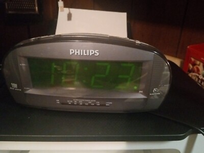 Vintage Philips Clock Grey RADIO   AJ3540/37
