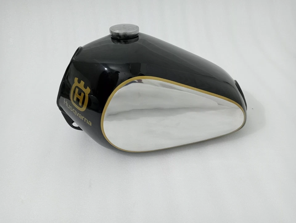 HUSQVARNA CR WR XC 250 430 Aluminium Black Painted Fuel Tank 1981 -1983+Cap — 第 2/4 张图片