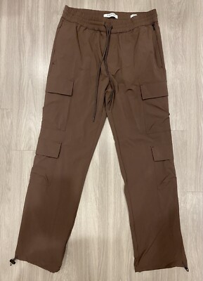 Pacsun Cargo Jogger Pants Mens Medium Brown Comfort Stretch