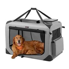 40 Inches Collapsible Soft Dog Crate, Portable Travel Dog Crate for Indoor an...