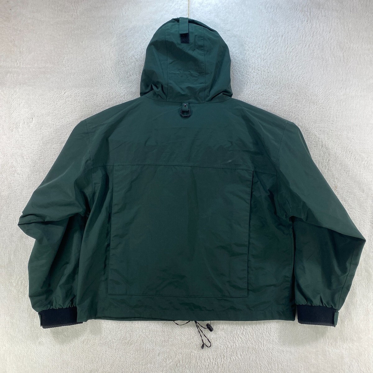 Pacific Fly Green Hooded Full Zip Nylon Jacket Fly Fishing