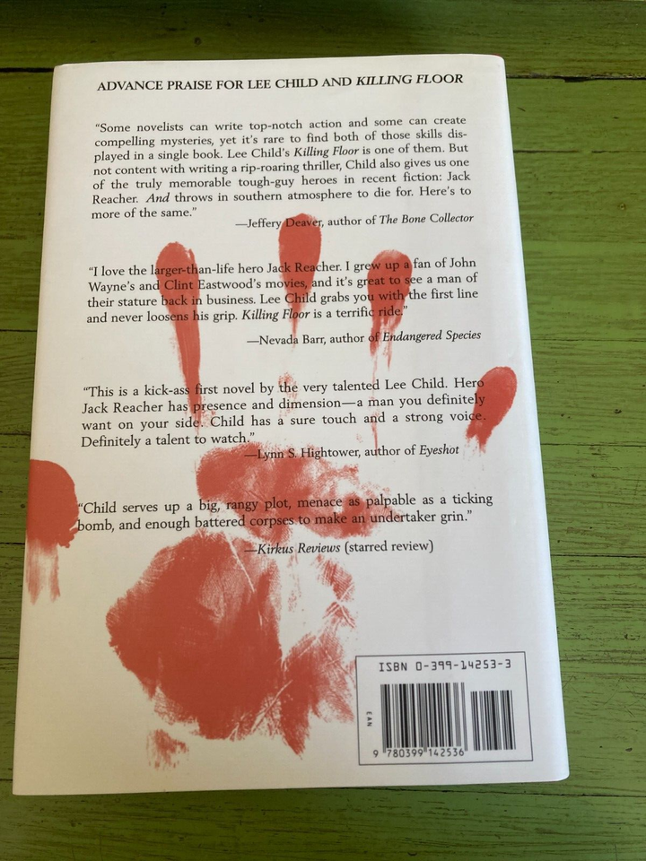 Lee Child Killing Floor Jack Reacher Series 1 Hard Cover DJ Like New