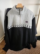 Harley Davidson Sweatshirt Sweater Pullover Mens XL Slim Quarter Zip Finish Line