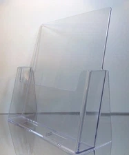 12-pack of Clear Acrylic 8.5" x 11" Countertop Brochure/Magazine Holder Displays