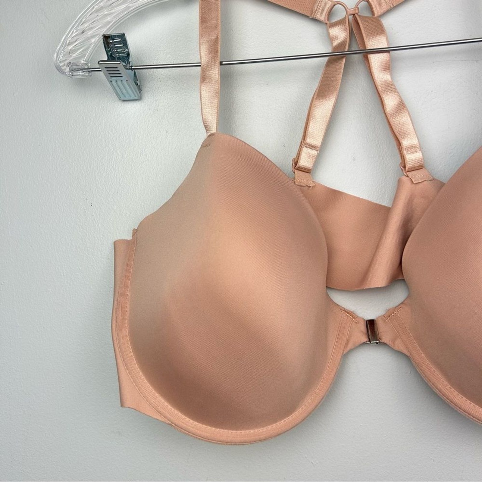 Pure Beauty René Rofé Pushup Bra Front Clasp Racerback & Regular Strap 42C