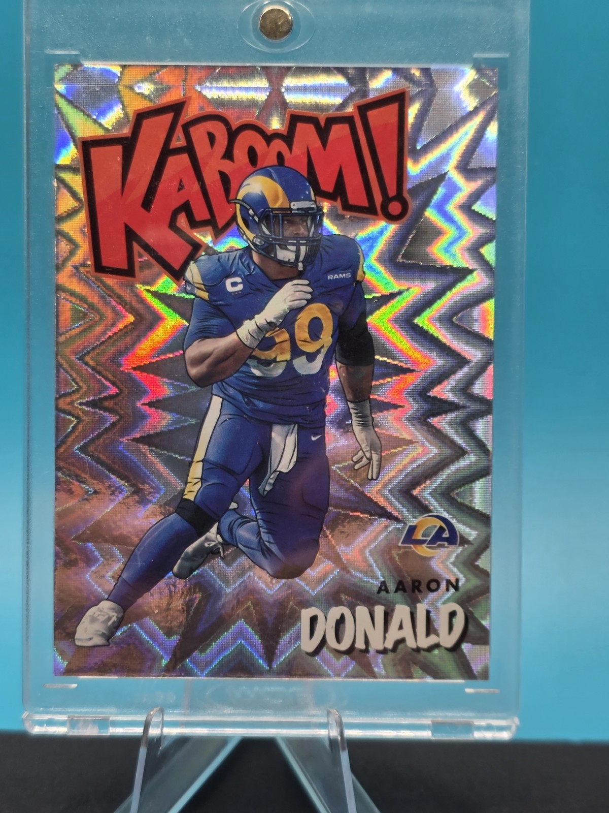 2021 Panini Absolute Aaron Donald Kaboom! Mint SSP LA Rams #K11