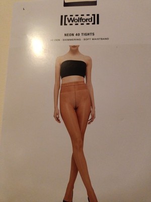 Wolford Neon 40 Large Navy Brand New