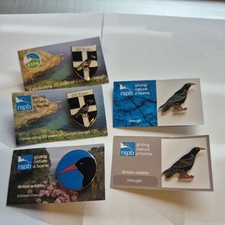 RSPB PIN BADGE 5 X Chough