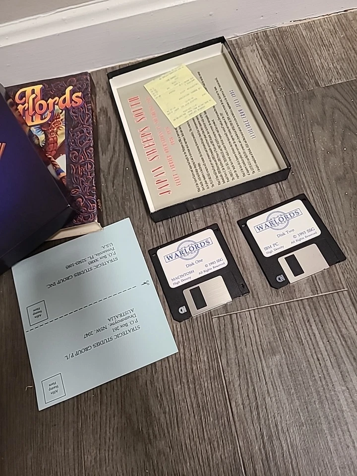 WARLORDS 2 II (SSG 1993) Vintage 3.5 Inch Floppy IBM PC Big Box Game - Image 3 of 4