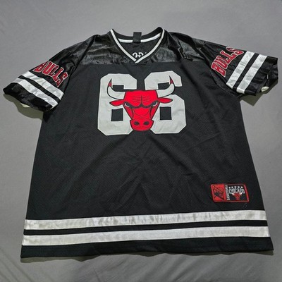 Ultra Game Chicago Bulls Jersey Mens XXL Black Mesh 66 Benny The Bull NBA